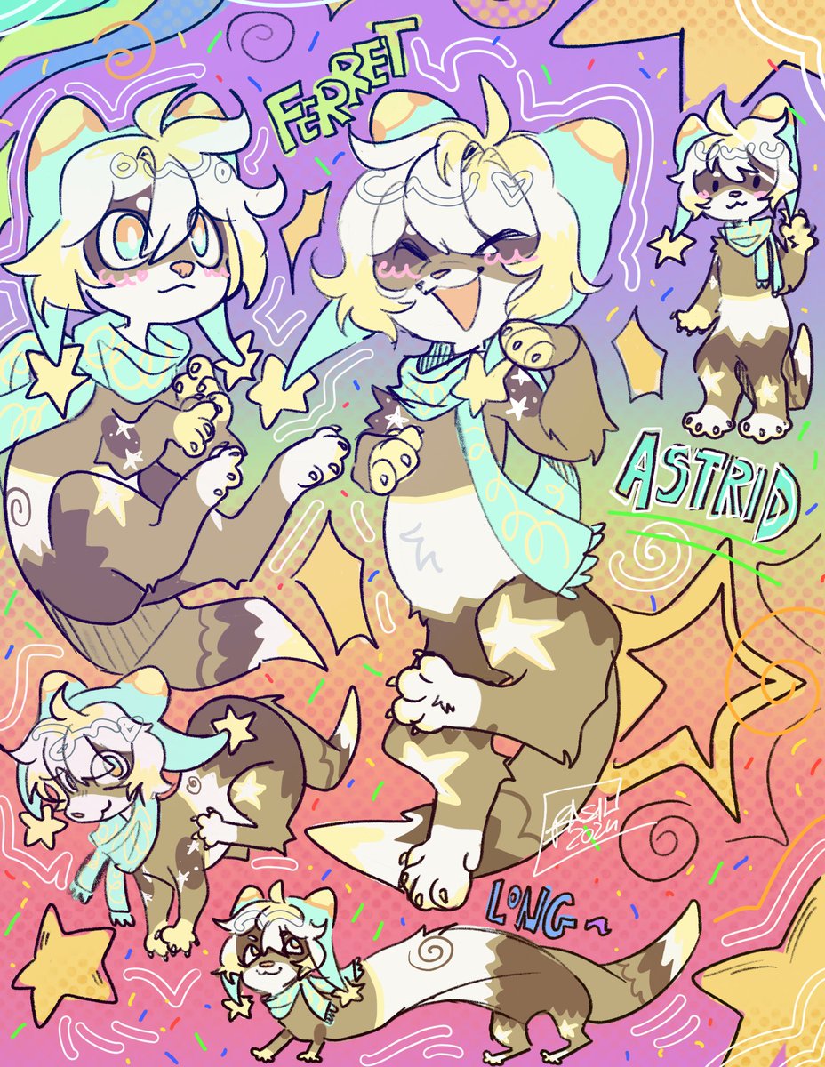 basilbxun's tweet photo. new ferret oc ✨

#furry #furryart https://t.co/U9CnEuhqfv