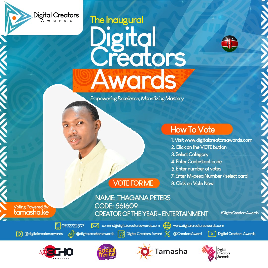 Vote for me on the digital creators awards as a digital creator on the news category. <a href="/CreatorsAward/">Digital Creators Awards</a>

tamasha.ke/poll/?poll=cot…