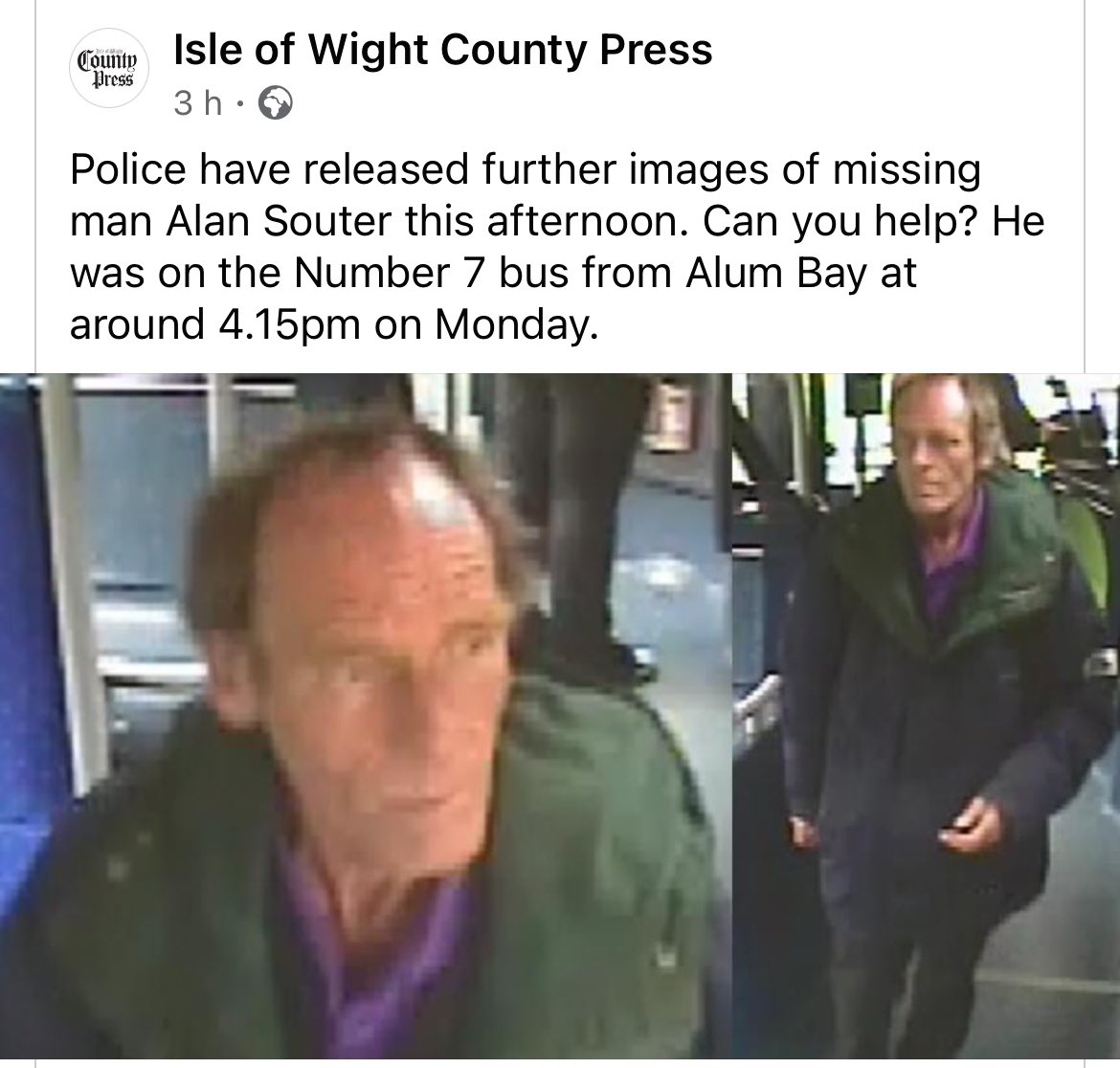 Any information to find our friend and colleague @VisitTheNeedles please contact the police. Thank you @itvmeridian @RedFunnelFerry @wightlinkferry @VisitIOW @iwightradio @BBCSouthNews @islandecho @TotallyIOW @ilovecowes @SHAA_IOW @isleofwightuk @Isleofwight @UnlimitedIsland