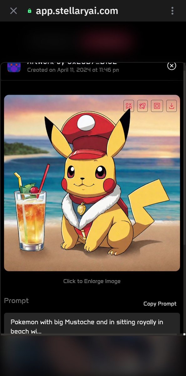 YugandharVA's tweet photo. My entry for the Pokémon AI Art Entry competition,
Lol @StellaryAI text AI Image Generator just a smooth killing it , I like the project and a lot
$stelAi will be my best decision ever that I invested on this , LFG
Pokémon in valhalla LFG
#StellaryAIArt https://t.co/kFTAQezQoK