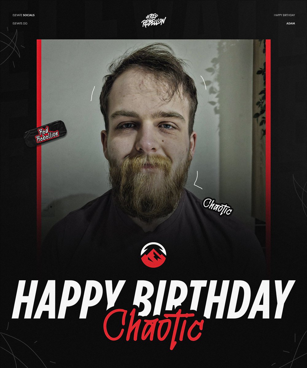 Join us in wishing a special Happy Birthday to @___Chaotic, a veteran member of the Elevate social media team 🎉 Hope you have a good one!! 🥳