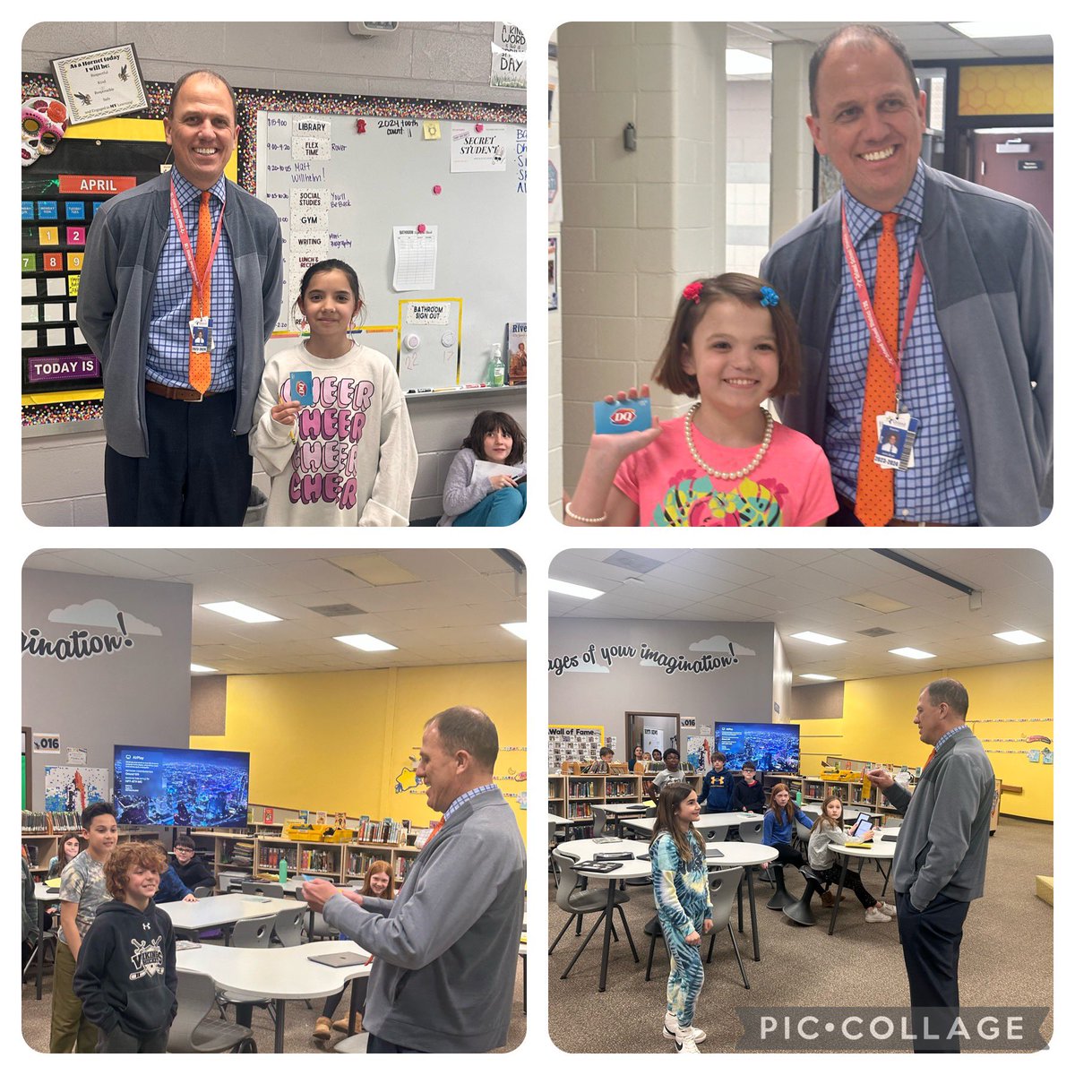 What a day for some of our Hornet students! These lucky winners got a gift card from Mr. Bryk for being hardworking and caring students! <a href="/john_bryk/">John Bryk</a>