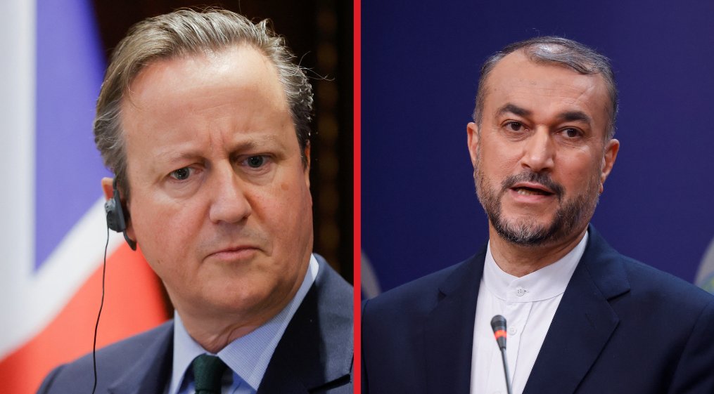 ⚡️BREAKING 

The UK Foreign Minister called the Iranian Foreign Minister and urged Iran not to strike Israel

The Iranian Foreign Minister has said that the UK and the US didn't condemn Israeli strikes on the Iranian consulate