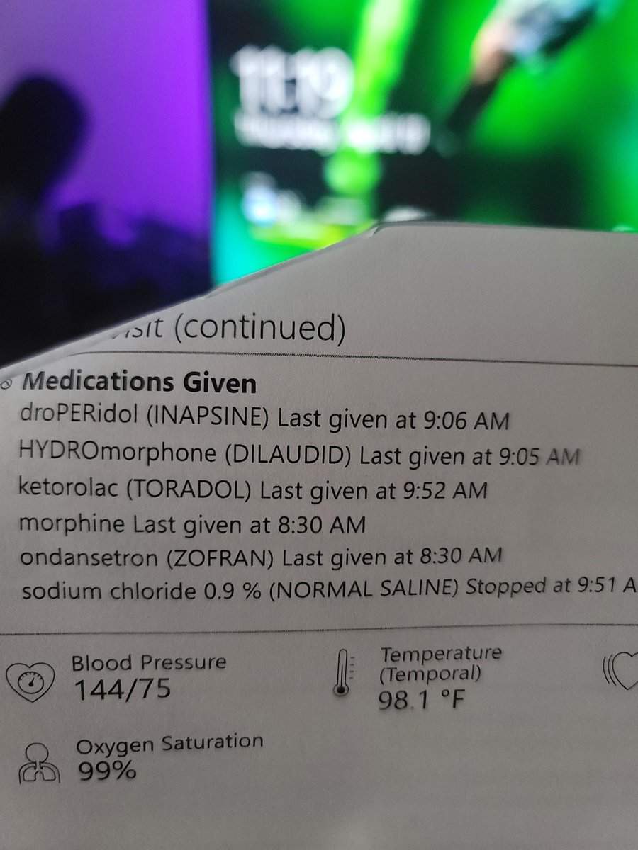I was up all night passing gallstones, take a look at this list a guess which part of the cocktail was the one that actually worked