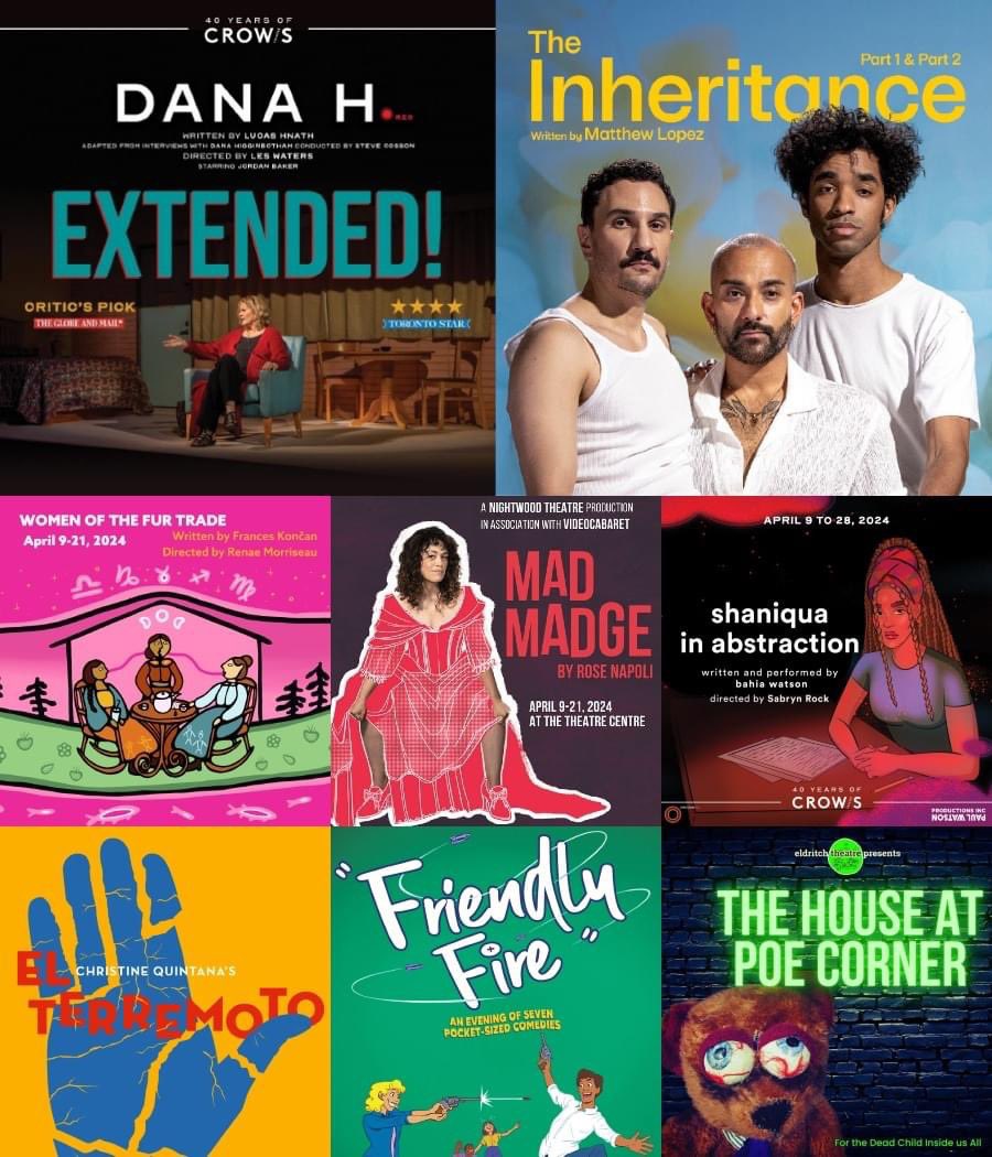 LAST CHANCE this weekend to catch two extraordinary productions: @CrowsTheatre DANA H. playing at @FactoryToronto and @CanadianStage THE INHERITANCE at Bluma. One is 1-act 75 mins, the other 4 acts over 2 parts, total 6-1/2 hours w/ 4 intermissions. Both are simply terrific. Or..