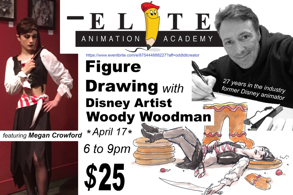 📣 LESS THAN 1 WEEK TO GO! On 𝗔𝗽𝗿𝗶𝗹 𝟭𝟳𝘁𝗵 - Woody Woodman will be teaching a Live, In Person class on figure drawing with a LIVE Model. 🎟️Get Tickets: eventbrite.com/e/875444888227… Woody is an GREAT Drawing Teacher in the tradition of Walt Stanchfield - Don't miss it!