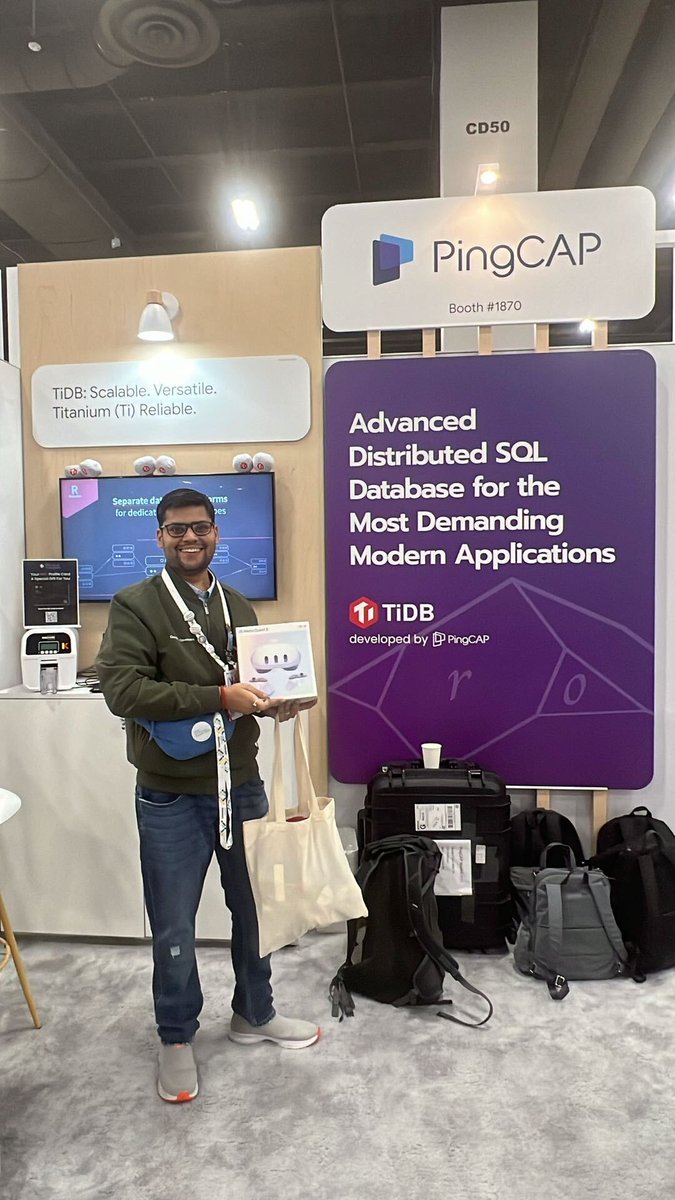 🎙️Reporting Live from #GoogleCloudNext ’24! 🎙️ We’re kicking off another exciting day. Experts are here to discuss #TiDB, the open-source, distributed SQL database. 🌐 Here is the raffle winner for a ♾️ Meta Quest 🎧 🎉. Stop by booth 1870. social.pingcap.com/u/aUcKOp