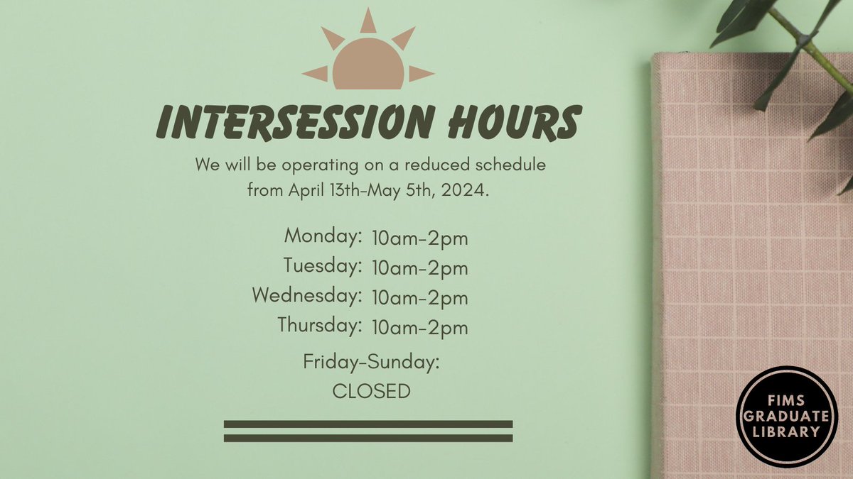 FIMS Grad Library tweet media