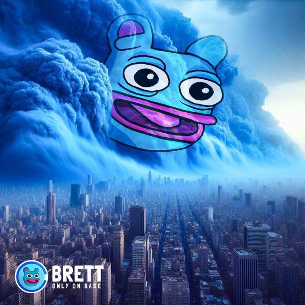 $BRETT is about to engulf the planet in a storm of UP ONLY. Take a deep breath cos this is the last time you’ll see $BRETT below 1 Billion MC. We going MUCH……MUCH HIGHER. Millionaires will be made. I ain’t selling.