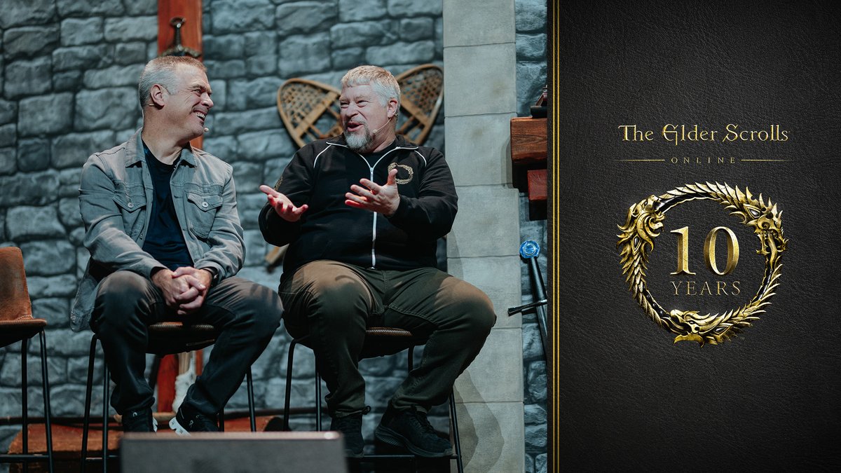 Curious about ESO’s humble beginnings? Discover the stories behind the early days of ESO’s development directly from the ZOS team and Bethesda Veteran, @DCDeacon. The Origins of ESO panel is now available for viewing.➡️beth.games/49wvzIE #ESO10