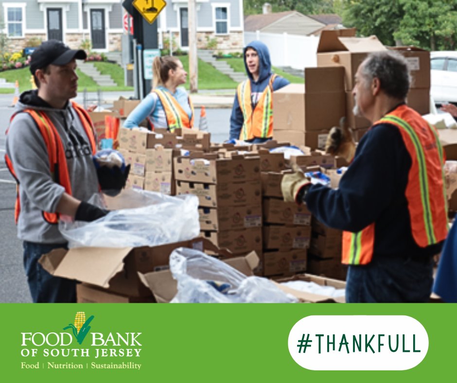 #ThankFULLThursday shout out to @NJMIns Group. Your support allows us to serve more than 170,000 South Jerseyans each month in big and small ways. Thank you for helping us change hunger in our region. #changehungersj #bettertogether #thankFULL #thankfulthursday #thankyou