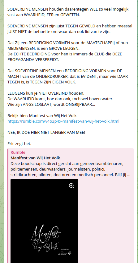 gdisselkoen's tweet photo. Autonomen geven hun visie op het rapport van NCTV en AIVD over de gevaren van soevereinen.
Volgens mij kunnen ze het niet beter bevestigen.
#autoboom #soeverein https://t.co/K2BEoCDdyT