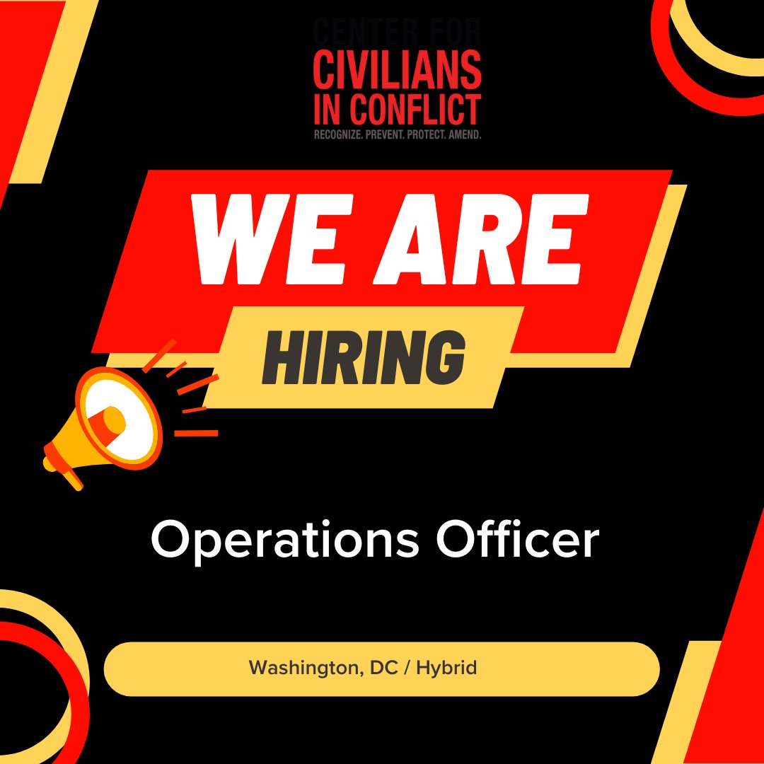 Join CIVIC as an Operations Officer & be at the heart of our global impact by managing HQ operations in DC & supporting our global offices! Bring your professionalism & initiative to drive standardized practices & facilitate our mission. Find out more👇 civilians.bamboohr.com/careers/223