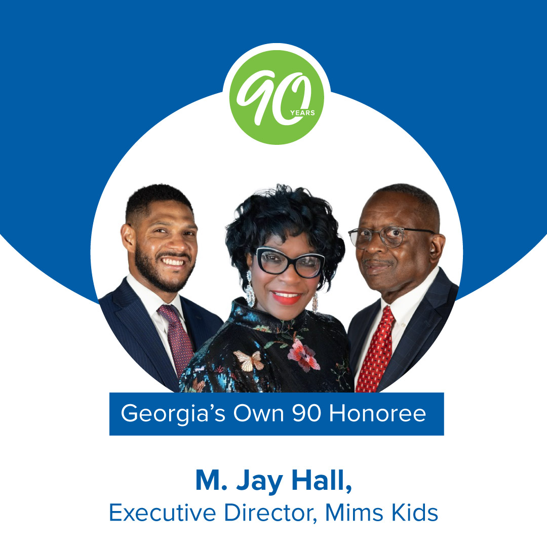 #GeorgiasOwn90 continues! Today we honor M. Jay Hall, the executive director of Mims Kids, a youth arts program. From trips to life skills workshops, Mims Kids works to make a difference. M. Jay is also a Tifton city councilman! We’re proud to call him one of Georgia’s Own.