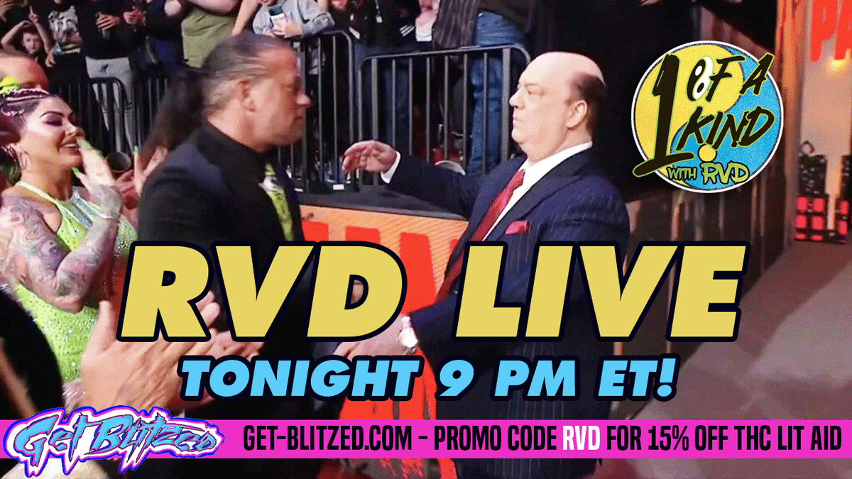 🚨 LIVE TONIGHT AT 9 PM ET 🚨 Join RVD for the recording of next week's @RVDPod! Plenty to cover including Paul Heyman's HOF speech and RVD vs. @SpeedballBailey! @DominicDeAngelo TUNE IN at RVDTV.com or at RVD's YouTube Channel! 📺: youtube.com/live/aGtb5jqgi…