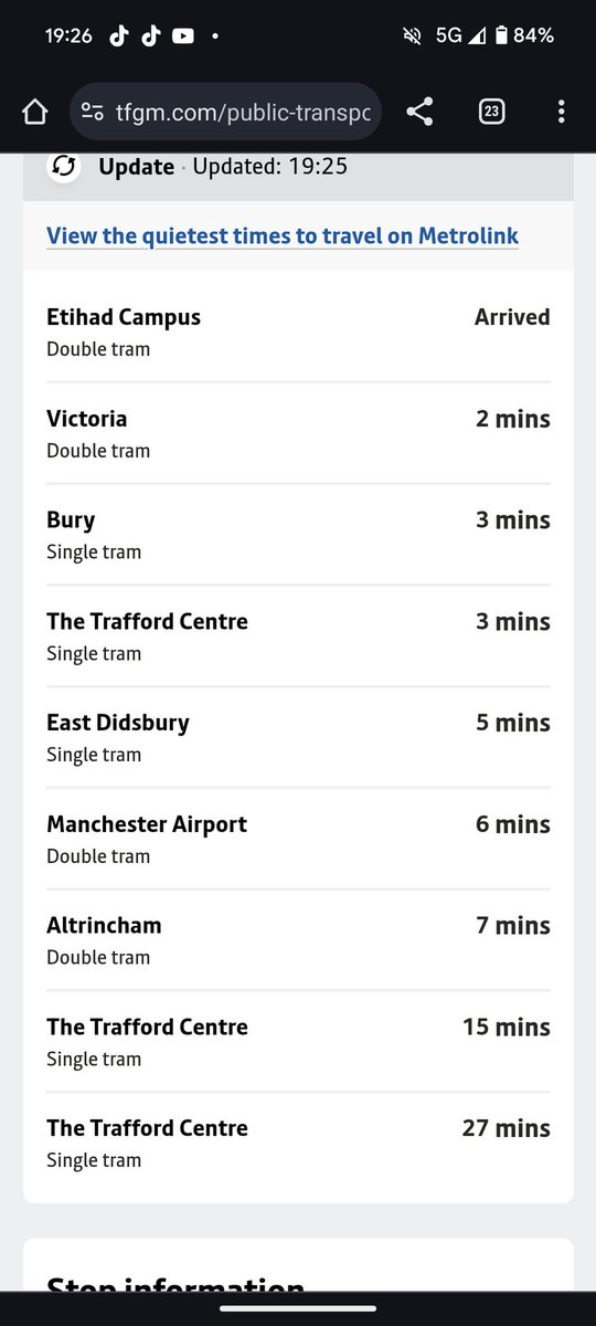 @BeeNetwork when's the next tram to Rochdale from Deansgate? Theres nothing on the board