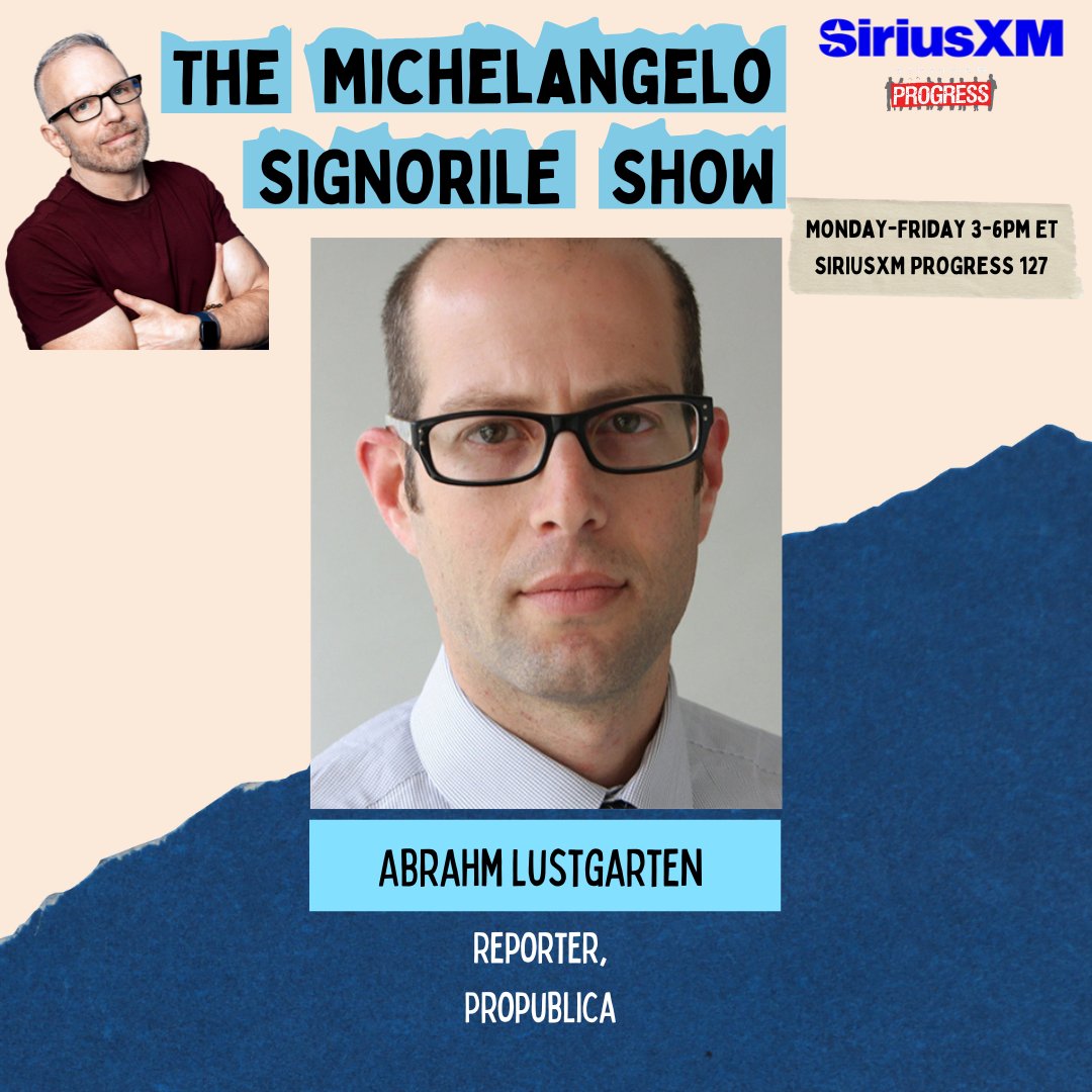 ‼️On Today's @MSignorile Show‼️ @AbrahmL of @propublica details the status of climate migration 🔊Listen Here: SiriusXM.us/Signorile 📞Join the Conversation: 866-997-4748