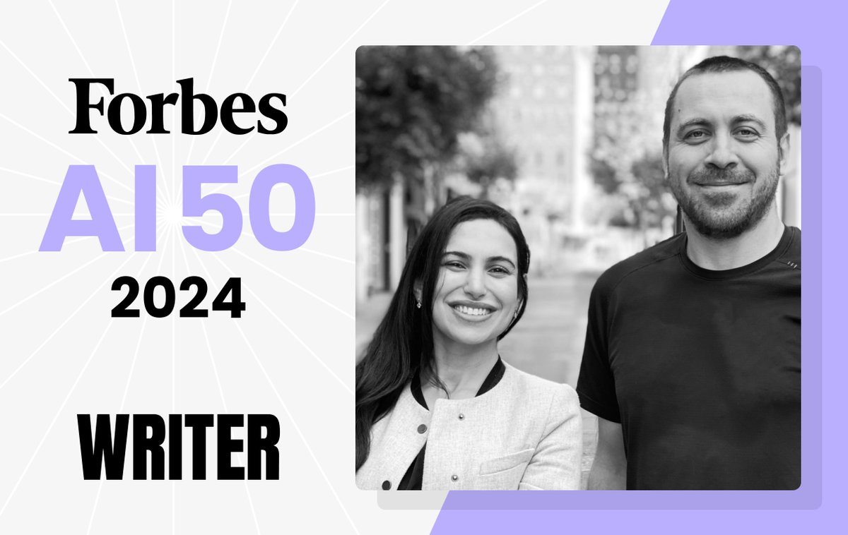 We're thrilled to be recognized in the prestigious @Forbes AI 50 list! 🎉 As the leading full-stack  generative AI platform for enterprise companies, we're honored to be included among the top AI companies. 
forbes.com/lists/ai50/?sh…
#ForbesAI50 

#GenerativeAI