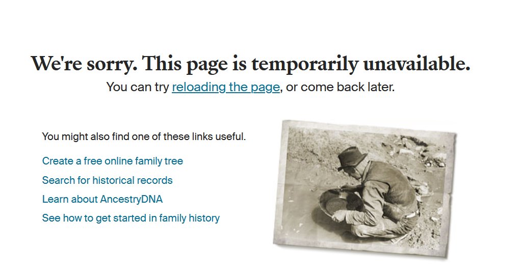 Will you be giving refunds to those of us paying full subscriptions for these ongoing issues? @Ancestry #Ancestry #DNA #Subscriptions #Thursday #Genealogy