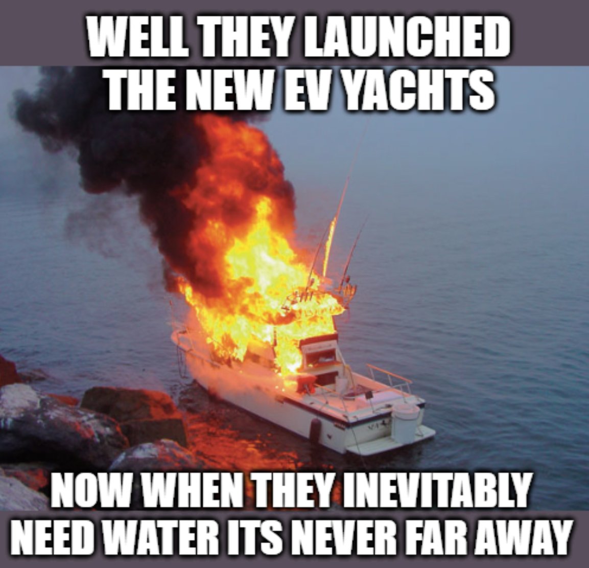 #Meme for #WEF, #EV #GreenEnergy loving #Alarmists 

Do you think this will make them so mad they will start to look like an #EVBattery and start spitting fire?