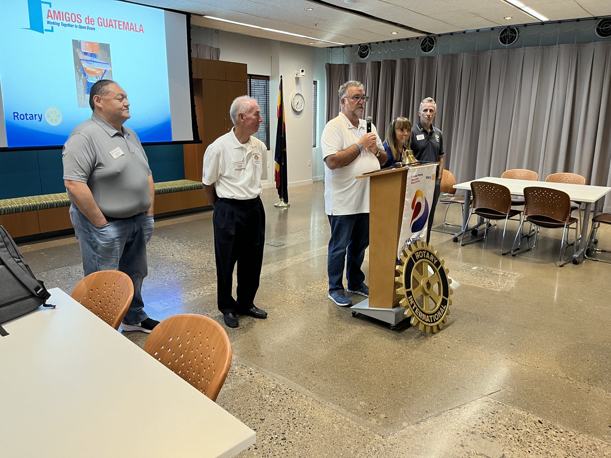 Team Lesko joined the Anthem Rotary Club for their weekly meeting. They discussed the upcoming charity golf tournament and other community service projects.