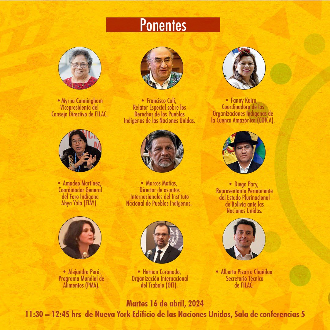 Save the date No pueden perderse el evento paralelo: “La Economía Indígena como alternativa para generar desarrollo sostenible en armonía con la Madre Tierra”. Esta forma de economía ha sido utilizada desde tiempos inmemoriales para enfrentar los retos del mundo moderno. Se