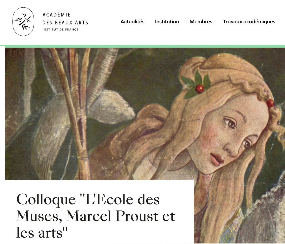 HDA_edu_num's tweet photo. Colloque 2017 @AcadBeauxArts | "L'École des Muses. #MarcelProust et les arts" aborde les liens de l'auteur avec le #patrimoine, les #compositeurs de son temps, les #ArtsDécoratifs ou les #estampes 👉https://t.co/EjRtr5wa1y
@eduscol_edmus https://t.co/MpzBNFduMl