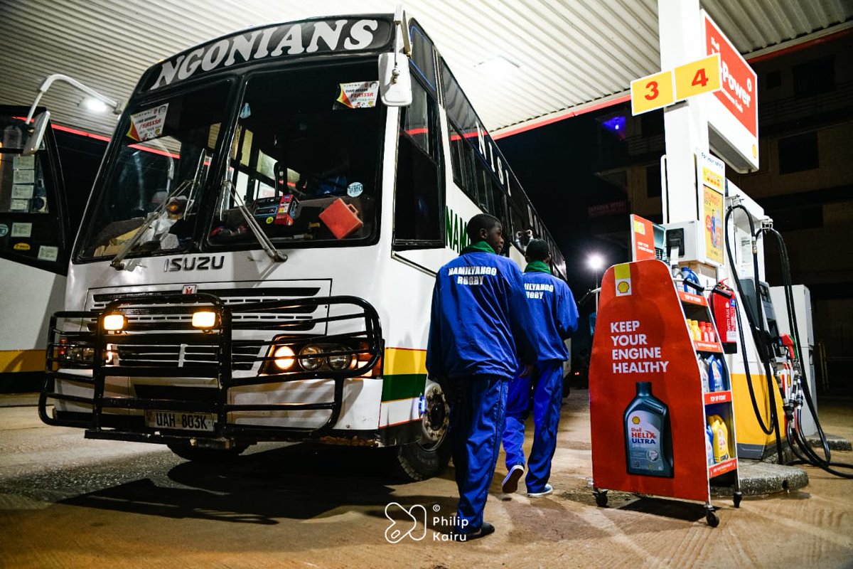 #QueenMary refueling for Nairobi, BlackRock_U15 Rugby Tournament at RUFEA Grounds this Saturday 13th April. @Shell mukono highway @KenyaHarlequins @KobsrugbyUg 📸 @philipkairup