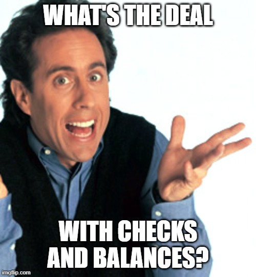 Student told me that I sound like the Bee from Bee Movie when I get excited. Look, you can't blame me for getting a little Seinfeldian when we're talking about checks and balances. #sschat