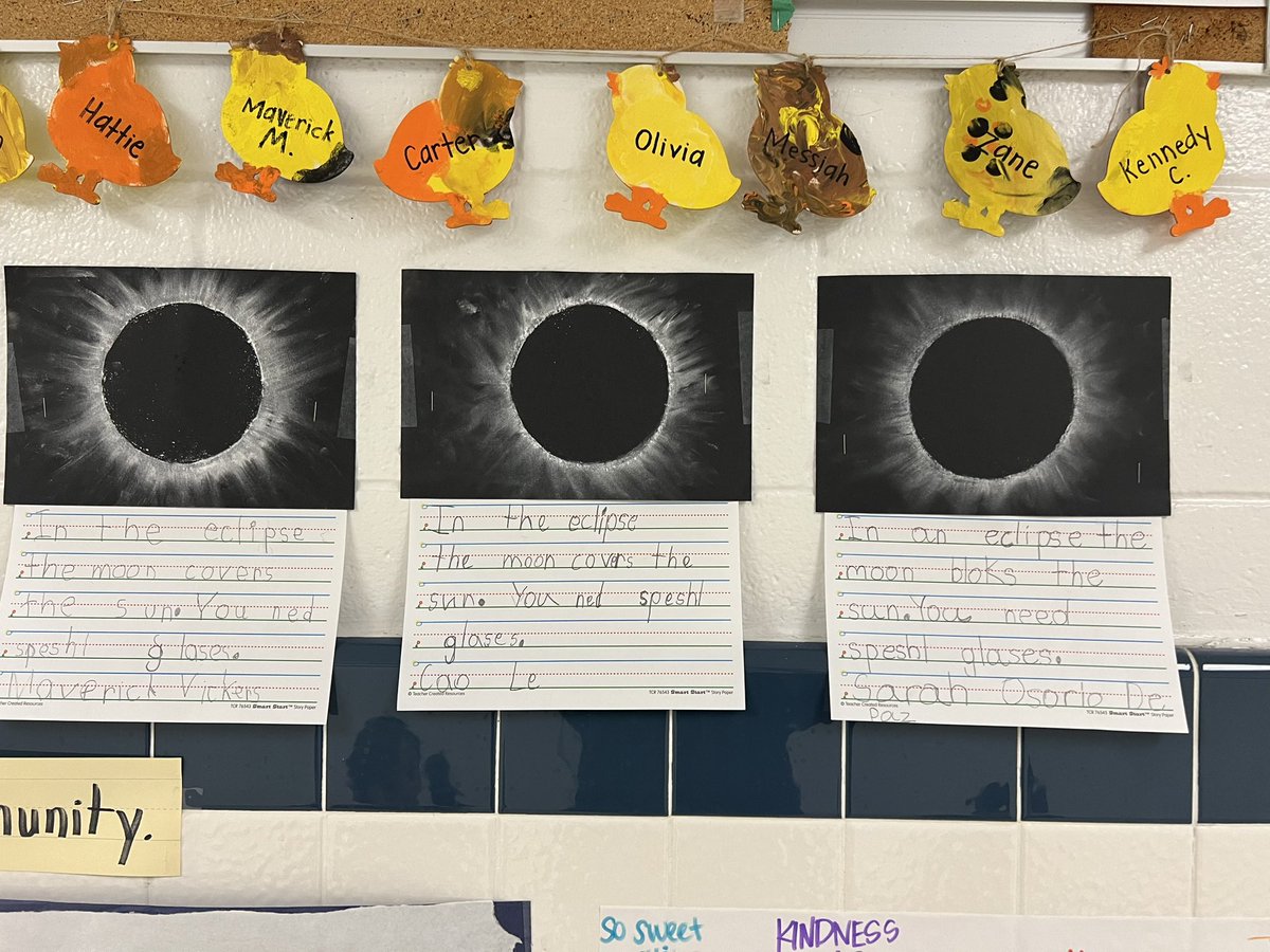 Miriam Bogdanova (@bogdanovamiriam) on Twitter photo Of course after coming back and seeing the amazing eclipse April 8th we had to write and draw about it! <a href="/KESIndians/">KempsvilleElementary</a> Of course after coming back and seeing the amazing eclipse April 8th we had to write and draw about it! <a href="/KESIndians/">KempsvilleElementary</a>