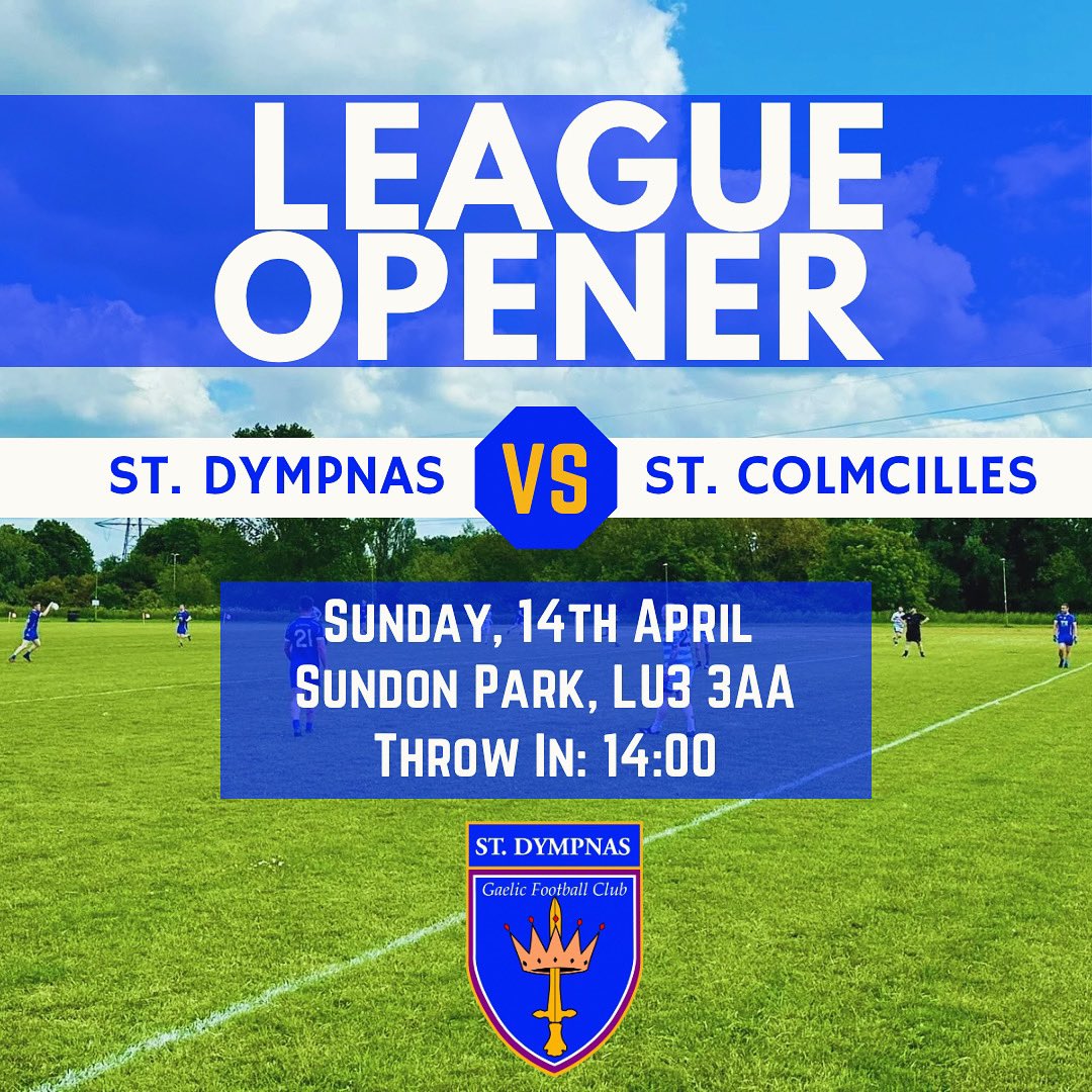 Join us this Sunday as our senior team kick off their league campaign against St Colmcilles at home, throw in 14:00 🙌 Dympnas Abu 🏐🔵