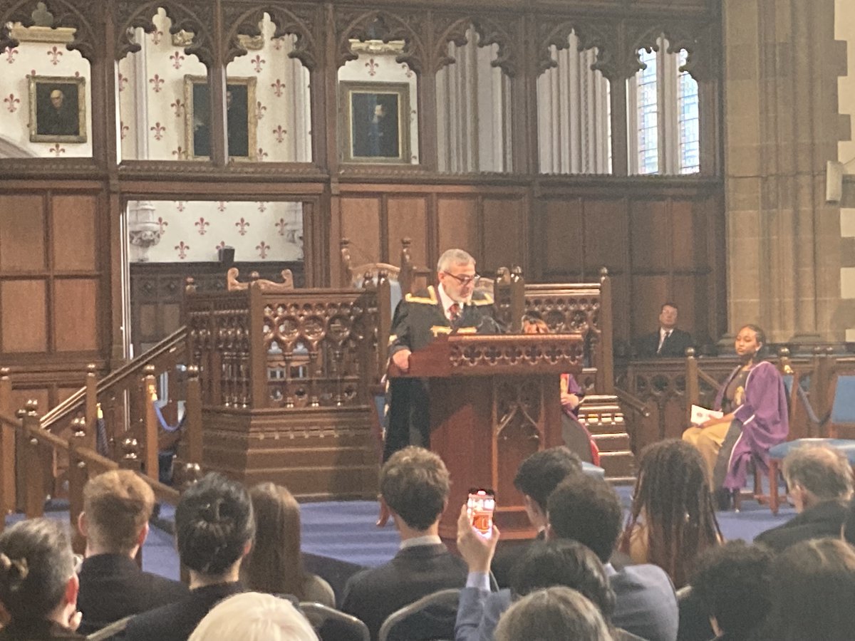 The future is always up for grabs: in his @UofGlasgow rectorial address, @GhassanAbuSitt1 observes that when Winnie Mandela was elected Rector in 1987, one could never have foreseen that a post-apartheid South Africa would charge Israel with genocide at the Int. Court of Justice.