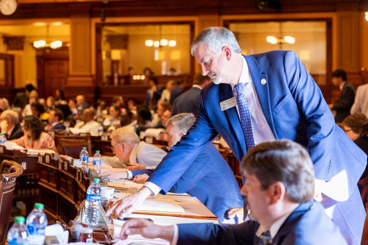 Two weeks ago today, the gavel fell for the final time this year and the House stood adjourned Sine Die for the 2024 legislative session. On this #throwbackThursday, take a look back at some more of our favorite photo highlights from March 28, 2024! #gapol #gahouse