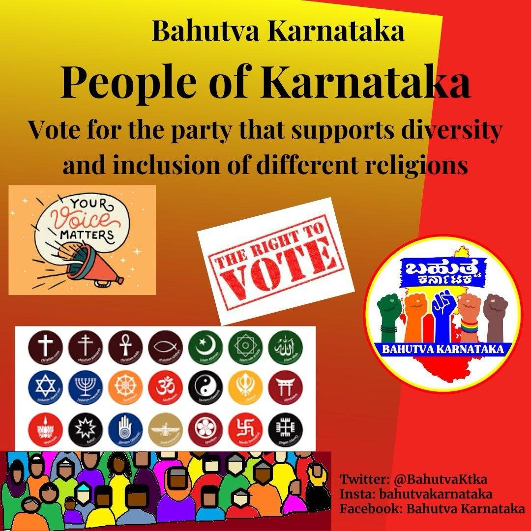 Bahutva Karnataka ಬಹುತ್ವ ಕರ್ನಾಟಕ (@BahutvaKtka) on Twitter photo 2024-04-11 18:39:11