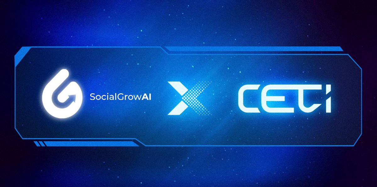 🚀 Exciting news! We’re partnering with @SocialGrowAI to revolutionize #AI analytics! We’ll enhance our decentralized AI infrastructure and enrich ceτi's data lake, while powering their analytics processing. Together, we will revolutionize #AI analytics in the SocialFi space!…