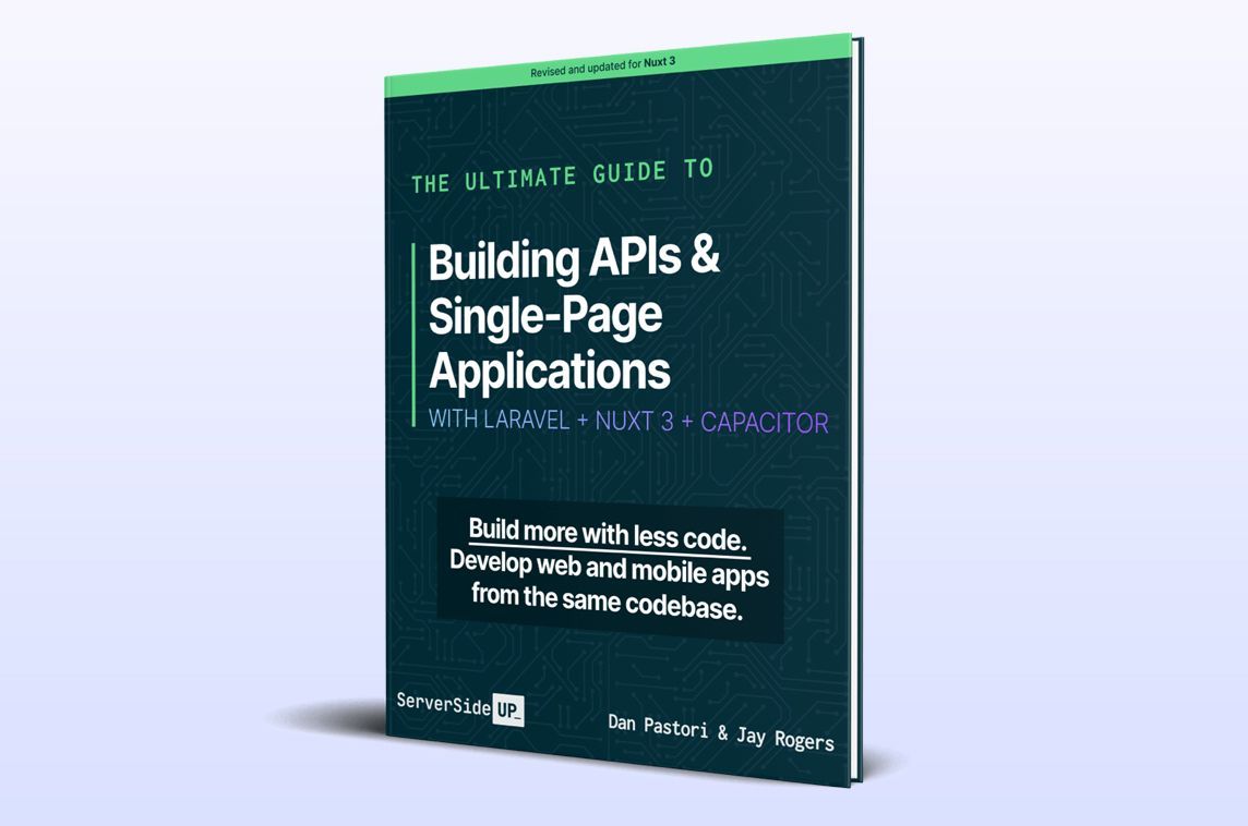 MadeWithVueJS (@madewithvuejs) on Twitter photo The Ultimate Guide to Building APIs & Single-Page Applications by <a href="/serversideup/">Server Side Up</a> shows you how to create your web, iOS, and Android apps from the same repo, using Vue, Nuxt, Laravel & Capacitor 📗 - madewithvuejs.com/ultimate-guide… The Ultimate Guide to Building APIs & Single-Page Applications by <a href="/serversideup/">Server Side Up</a> shows you how to create your web, iOS, and Android apps from the same repo, using Vue, Nuxt, Laravel & Capacitor 📗 - madewithvuejs.com/ultimate-guide…