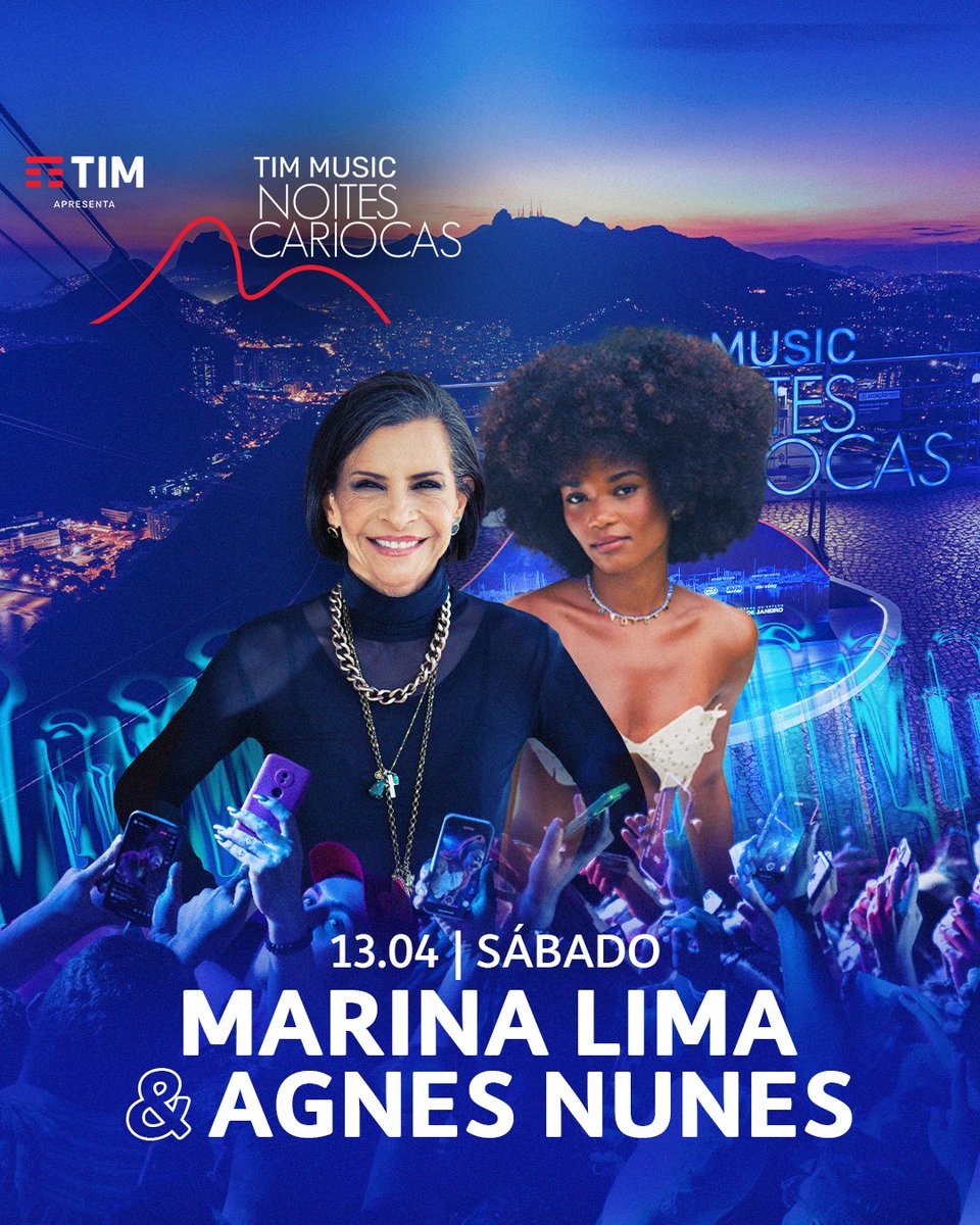 E vamos de mais um fim de semana inesquecível no Morro da Urca com o TIM Music Noites Cariocas! Vem conferir quem vai agitar as nossas noites de sexta-feira e sábado na potência máxima. Estão preparados para curtir tudo isso em tempo real? Só vamos! 💙🚠🎶