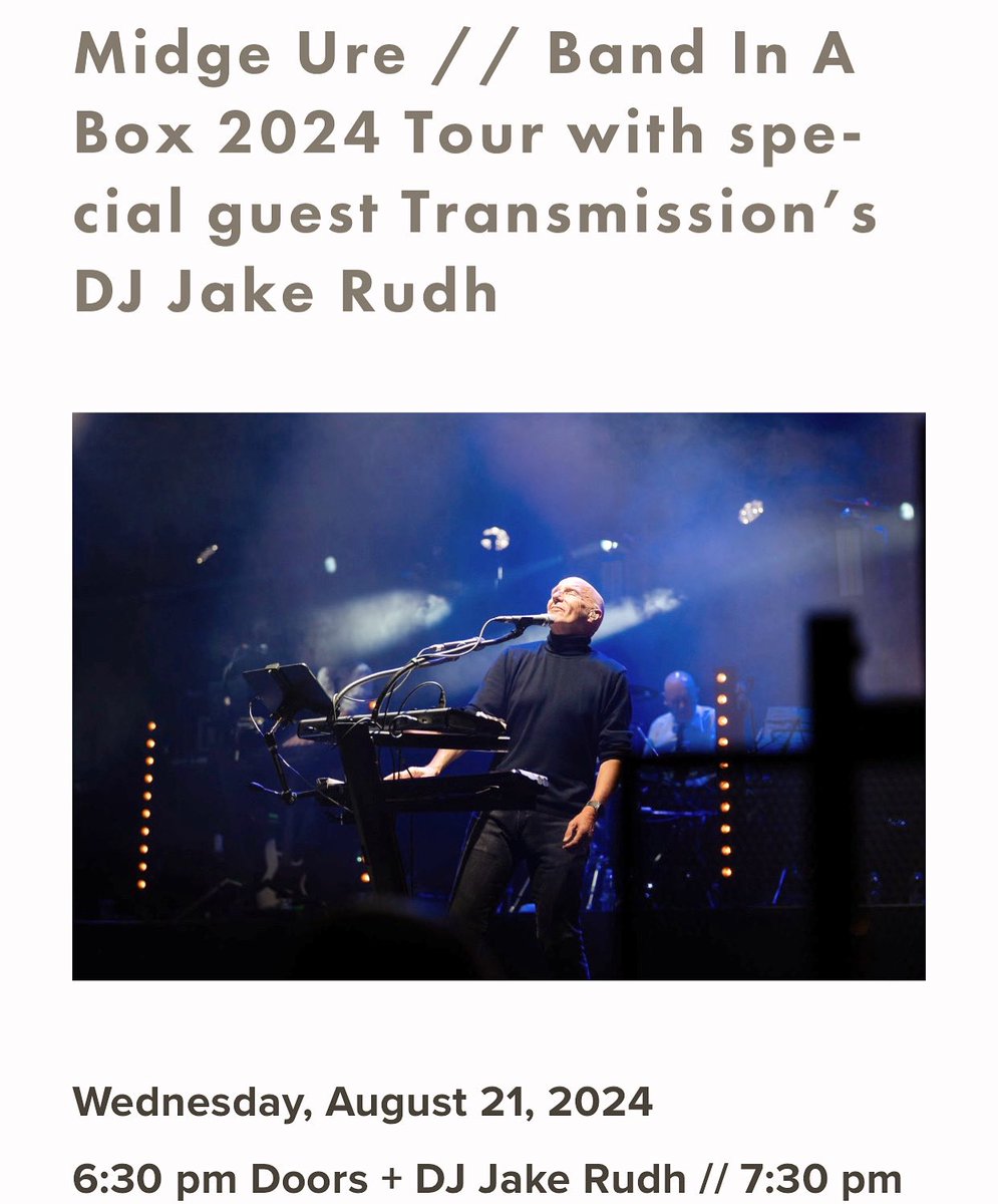I never for a second take for granted that I get to work with a lot of amazing artists in my career…but what doesn’t happen often is working with an absolute legend.

I am beyond THRILLED to announce that on Wednesday, August 21st at The Parkway Theater in Minneapolis, I will be
