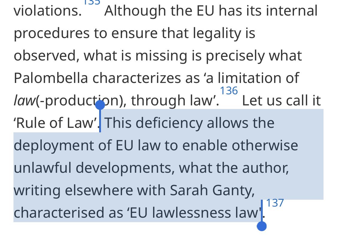 I draw, again, on @gian_palombella's important work to understand the design of the Rule of Law double standards enabling EU's lawlessness law: papers.ssrn.com/sol3/papers.cf… @SarahGanty @shatzomer @AlexandraAncite @RULEOFLAWpl @HROLF_Helsinki @Justice4RoL @CoE_RuleofLaw @StalsPisa