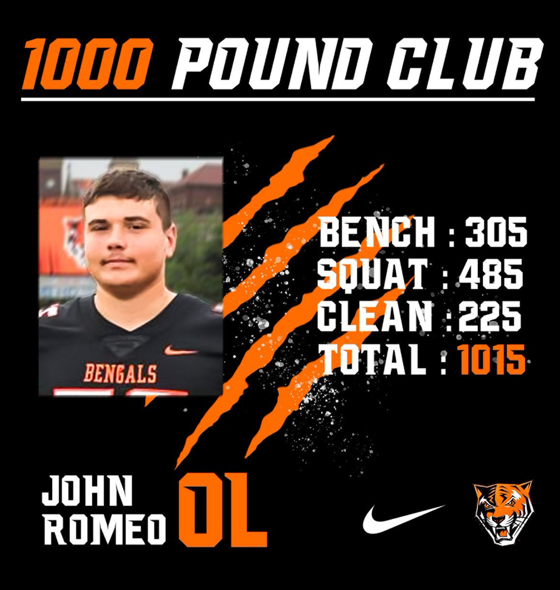 John Romeo is a So. OL and Political Science major from Staten Island, NY and New Dorp high school, congrats John!!