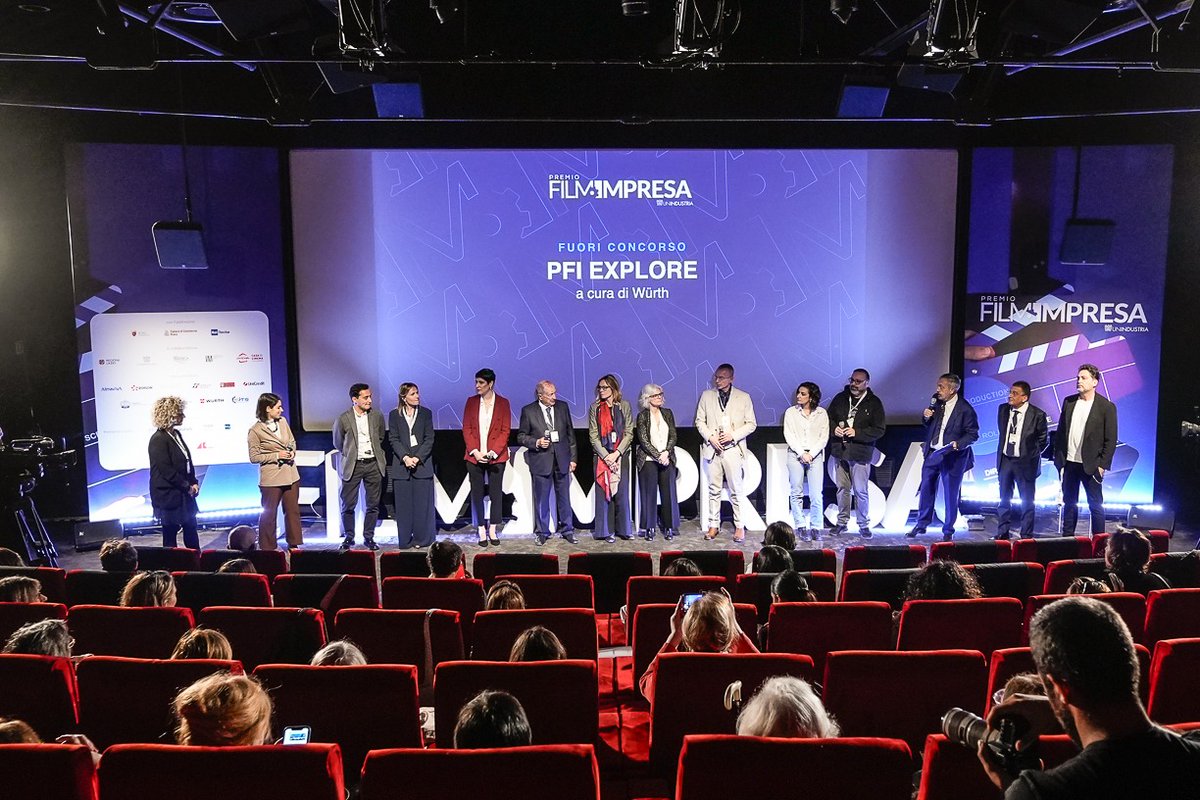 🎬Il nostro cortometraggio 'Scintille' è stato oggi tra i protagonisti, presso la @CasadelCinema di #Roma , di #FilmImpresa , il premio cinematografico promosso da @NewsUnindustria , all'interno della sezione speciale “PFI Explore – Fuori Concorso a cura di Wuerth. Sfide,…