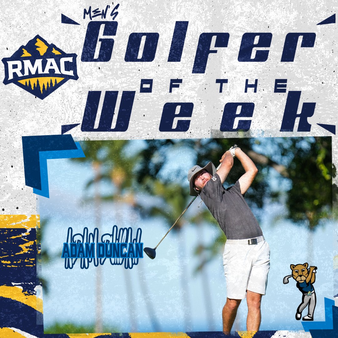 CCU's Adam Duncan is the Week 10 Men's Golfer of the Week after shooting a combined -1⃣4⃣ under in two top-10 finishes in Arizona!

Duncan's efforts claim him his THIRD Golfer of the Week this season! 🏆🏆🏆

🗞️- bit.ly/43UCcmI

#GoCougsGo | #EverythingElevated