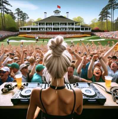 Mixing at the Masters? ⛳️🎧 @TheMasters How many likes to turn the green into the ultimate masters after party?!