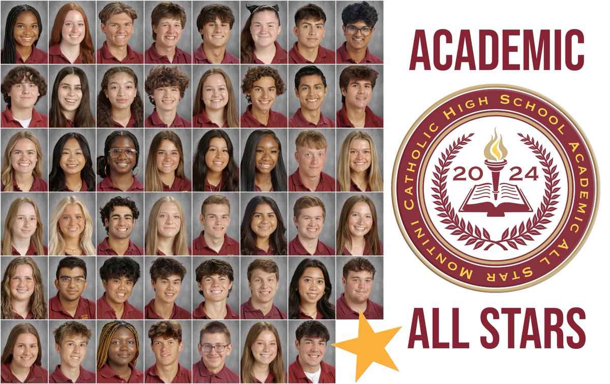Congratulations to these 47 outstanding seniors earning Academic All Star status by attaining a cumulative GPA of 3.95 or above and/or being named an Illinois State Scholar. They will be honored on May 2nd at our annual Academic All Star banquet. montini.org/47-seniors-ear…