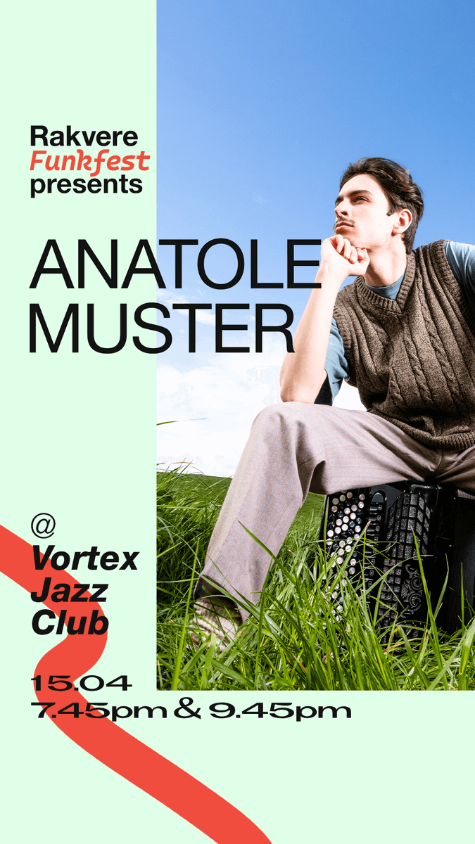 5⃣ days to go
last🔟tickets for the first show
Anatole Muster is truly worth seeing!🪗
See you <a href="/vortexjazz/">Vortex Jazz Club</a> 
<a href="/RakvereFunkfest/">Rakvere Funkfest</a> brings funk all over the Europe🇪🇺
🎟fienta.com/rakvere-funkfe…

<a href="/Jazzwise/">Jazzwise</a>  <a href="/LondonJazz/">UK Jazz News</a> <a href="/LondonJazzPLT/">LondonJazzPlatform</a> <a href="/jazzlondonlive/">JAZZLONDONLIVE</a> <a href="/londonjazzlive/">JazzInDotLondon</a>