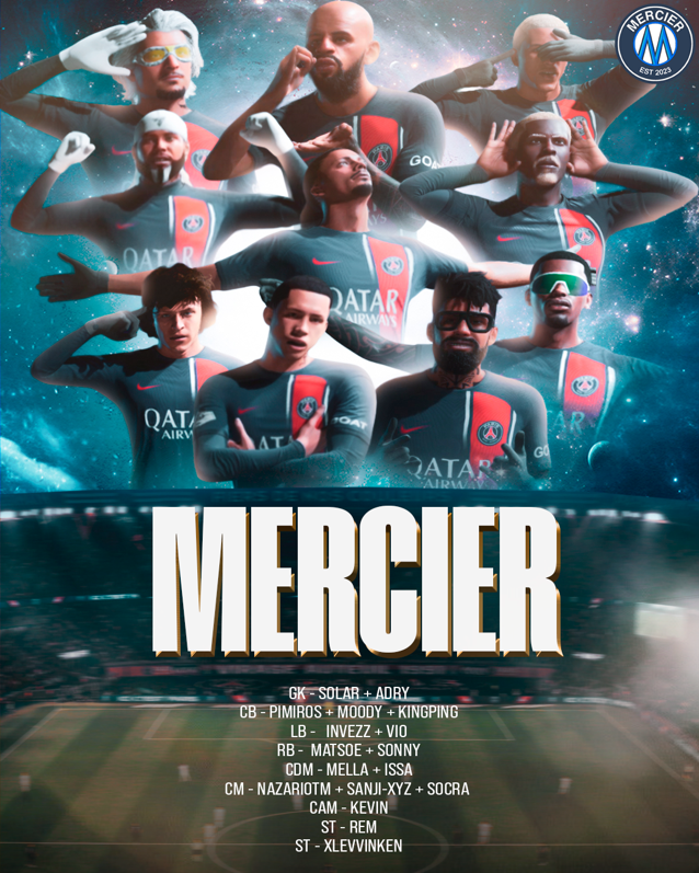 MERCIER (@mercieresports) on Twitter photo Mercier SquadList Season 9 VPG ⚽️🖤
- VPG Esports Premier 🐺
- VPG English Premier 🐺
<a href="/VPGPremier/">VPG Esports Premier</a>
<a href="/OfficialVPG/">Virtual Pro Gaming</a>
#eafc24
We Are Ready 🪻🦋 Mercier SquadList Season 9 VPG ⚽️🖤
- VPG Esports Premier 🐺
- VPG English Premier 🐺
<a href="/VPGPremier/">VPG Esports Premier</a>
<a href="/OfficialVPG/">Virtual Pro Gaming</a>
#eafc24
We Are Ready 🪻🦋