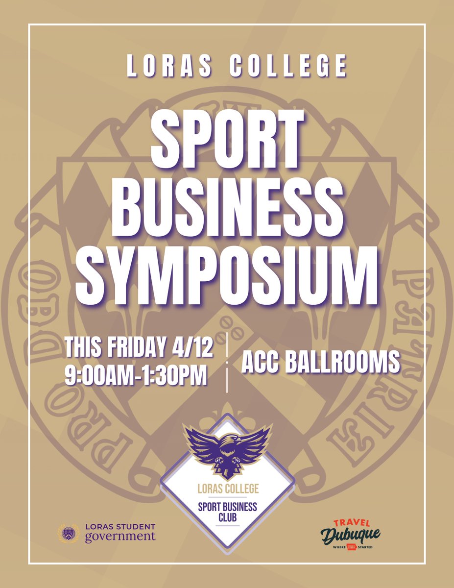 Tomorrow will be the 5th annual Sport Business Symposium!!

The first panel will begin at 10:00am, then following will be our keynote speaker Craig Decker at 11:00am 

We hope to see you there! Please register if you have not done so!