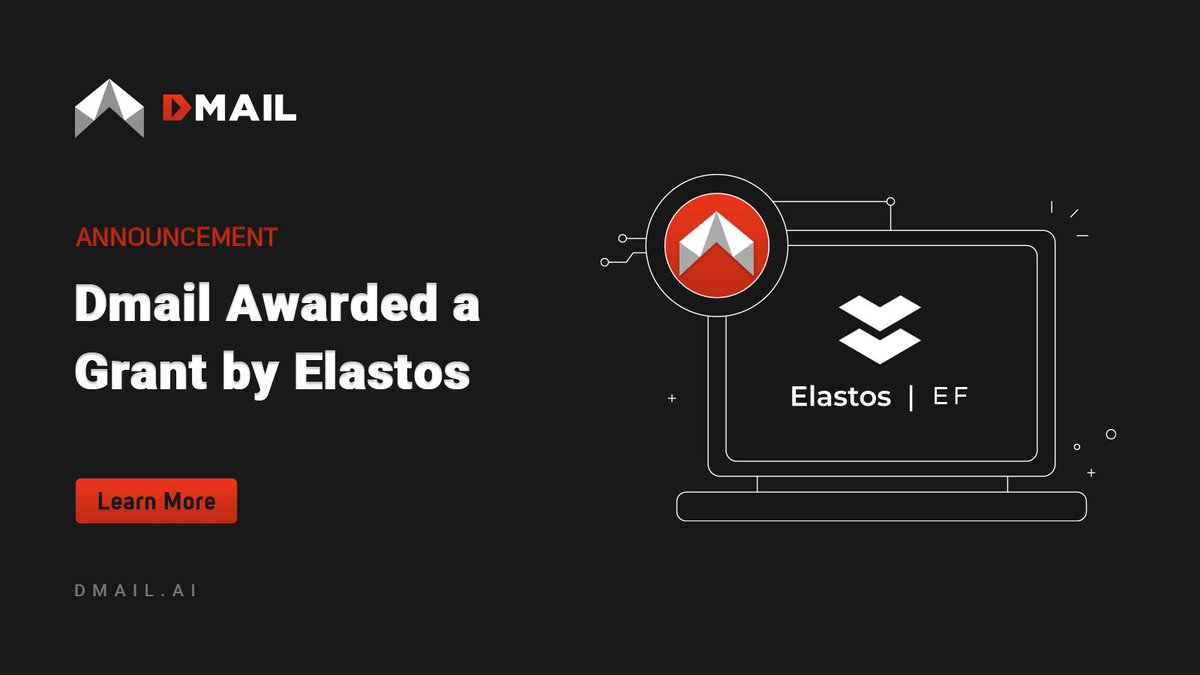 Elastos offered Dmail Network a grant, and the two companies unified. The purpose of this collaboration is to enhance the efficiency, security, and privacy of @Dmailofficial's communication protocols.

Dmail can use smart contracts and zero-knowledge proofs for safe digital…