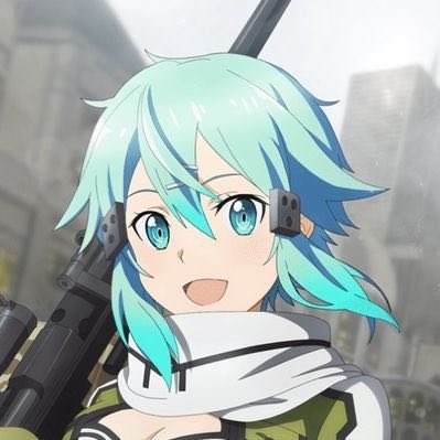 Uhm idk what to tweet so here’s a happy Sinon!!