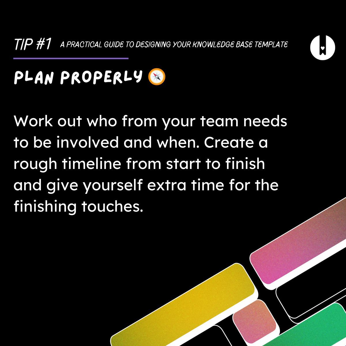 HelpDocs's tweet image. Fancy a Knowledge Base template refresh? Check out our top tips for building one from scratch 🚧 
Check out the full guide over here 👉 buff.ly/3Ujr1kB